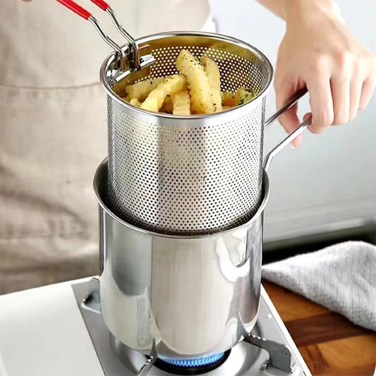 Olla Freidora Profunda con Canasta con Tapa – Crocantes Perfectos en Casa